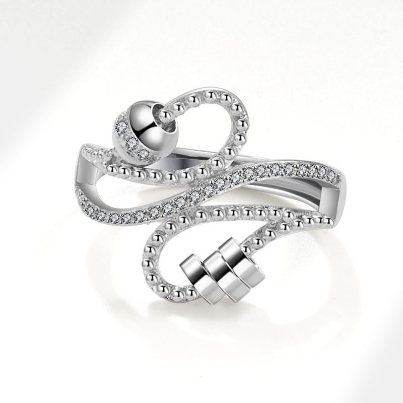 Spinner Rings With Lines Pattern