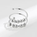Adjustable Beaded Fidget Ring