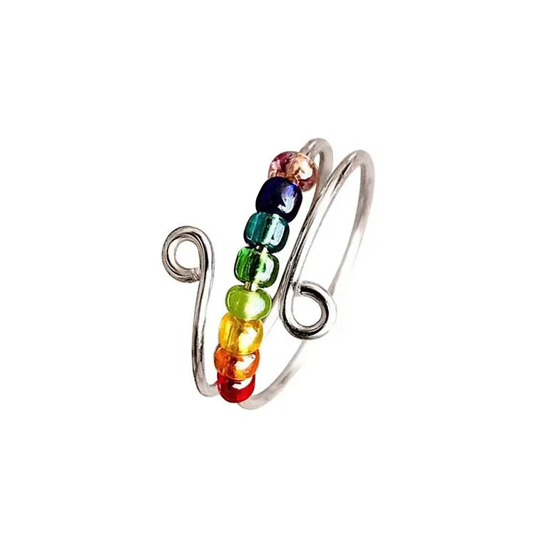 Adjustable Beaded Ring