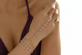 Glass Crystal Finger Bracelet